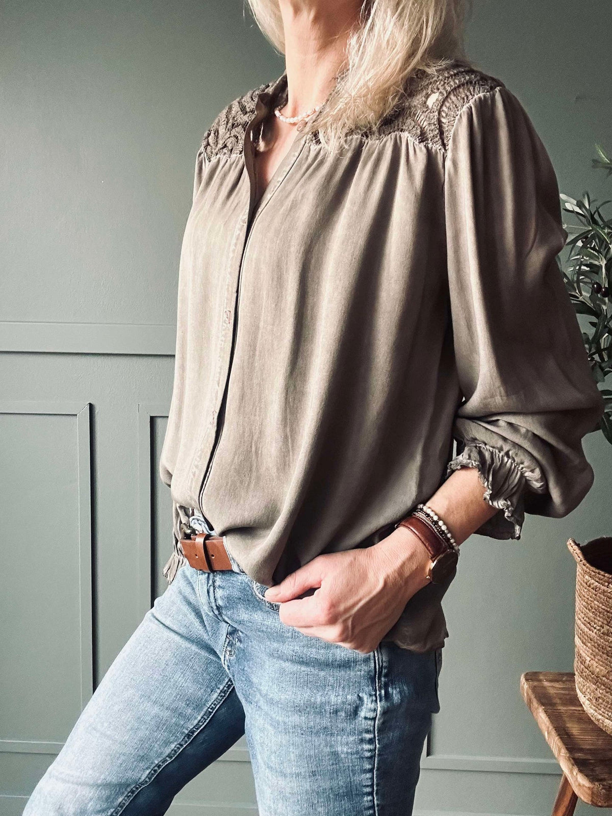 Chemise en dentelle Fango