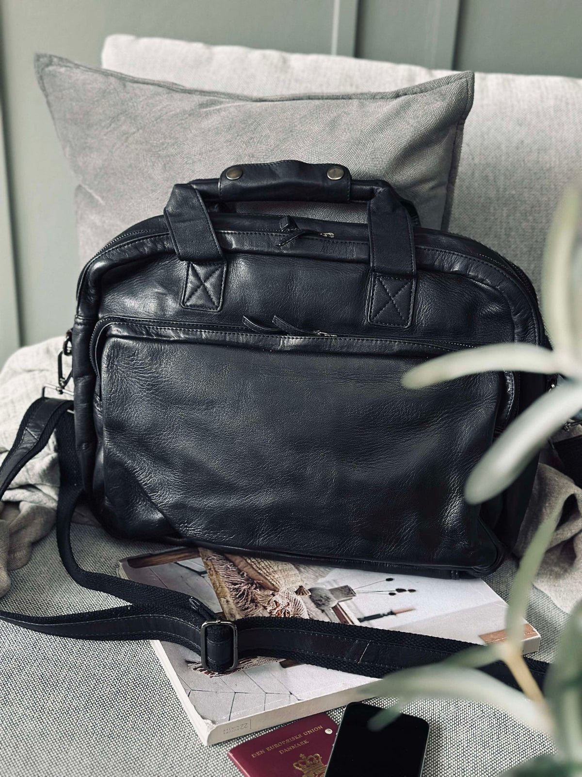 Sac de travail - Black Cow leather