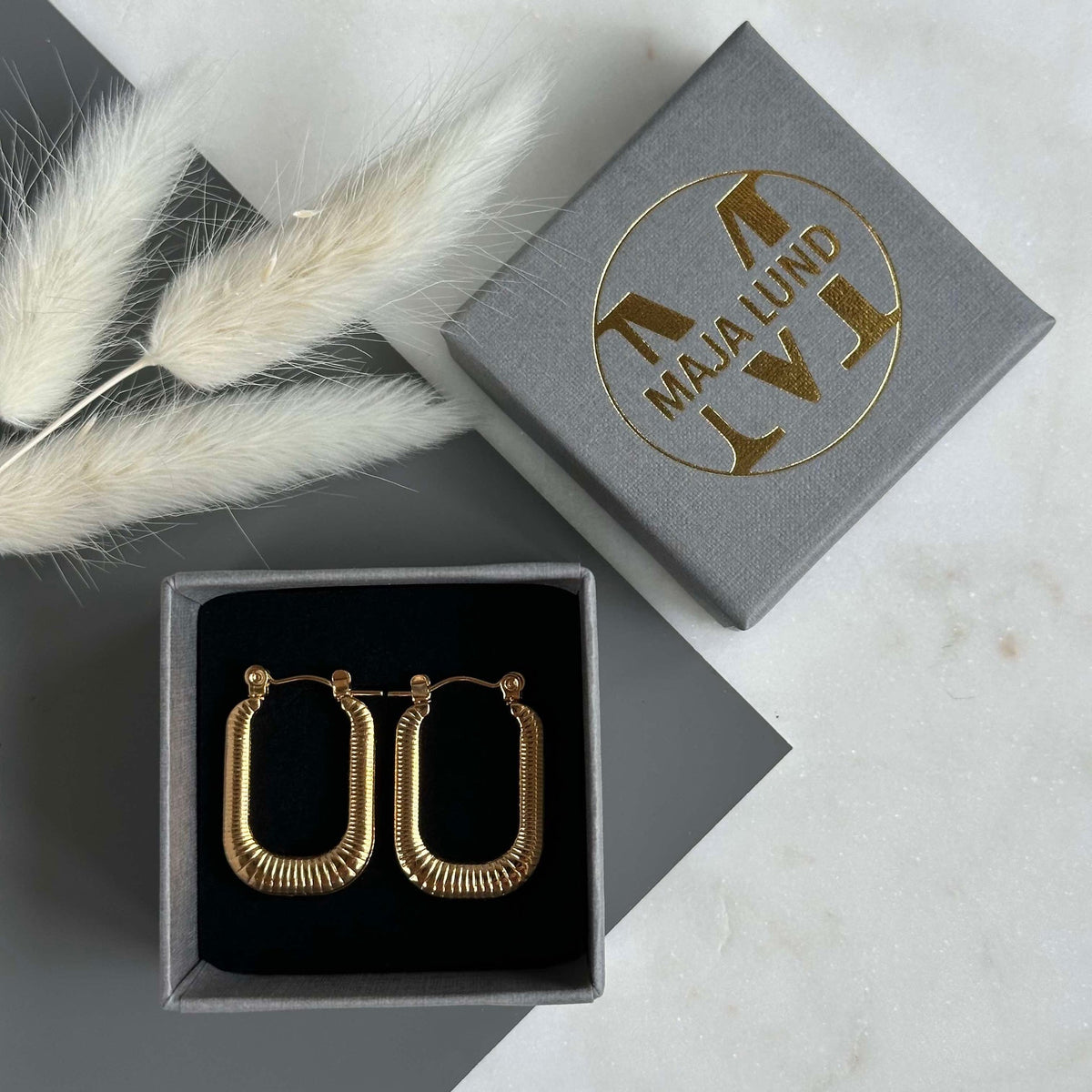 Boucles d’oreilles Greta dorées