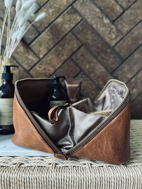 Trousse de toilette Halima Walnut - Small