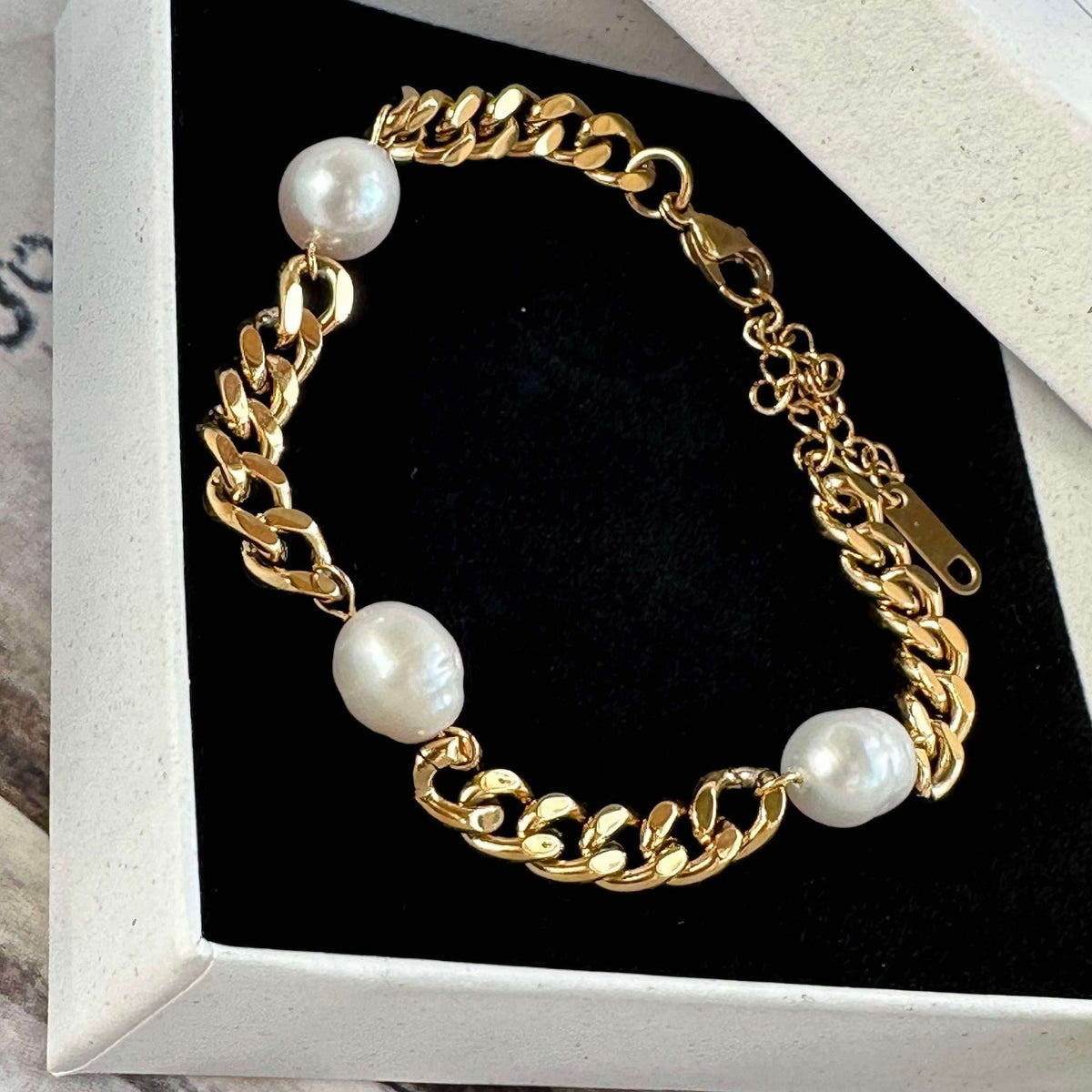 Bracelet Mary plaqué or - Résistant à l’eau