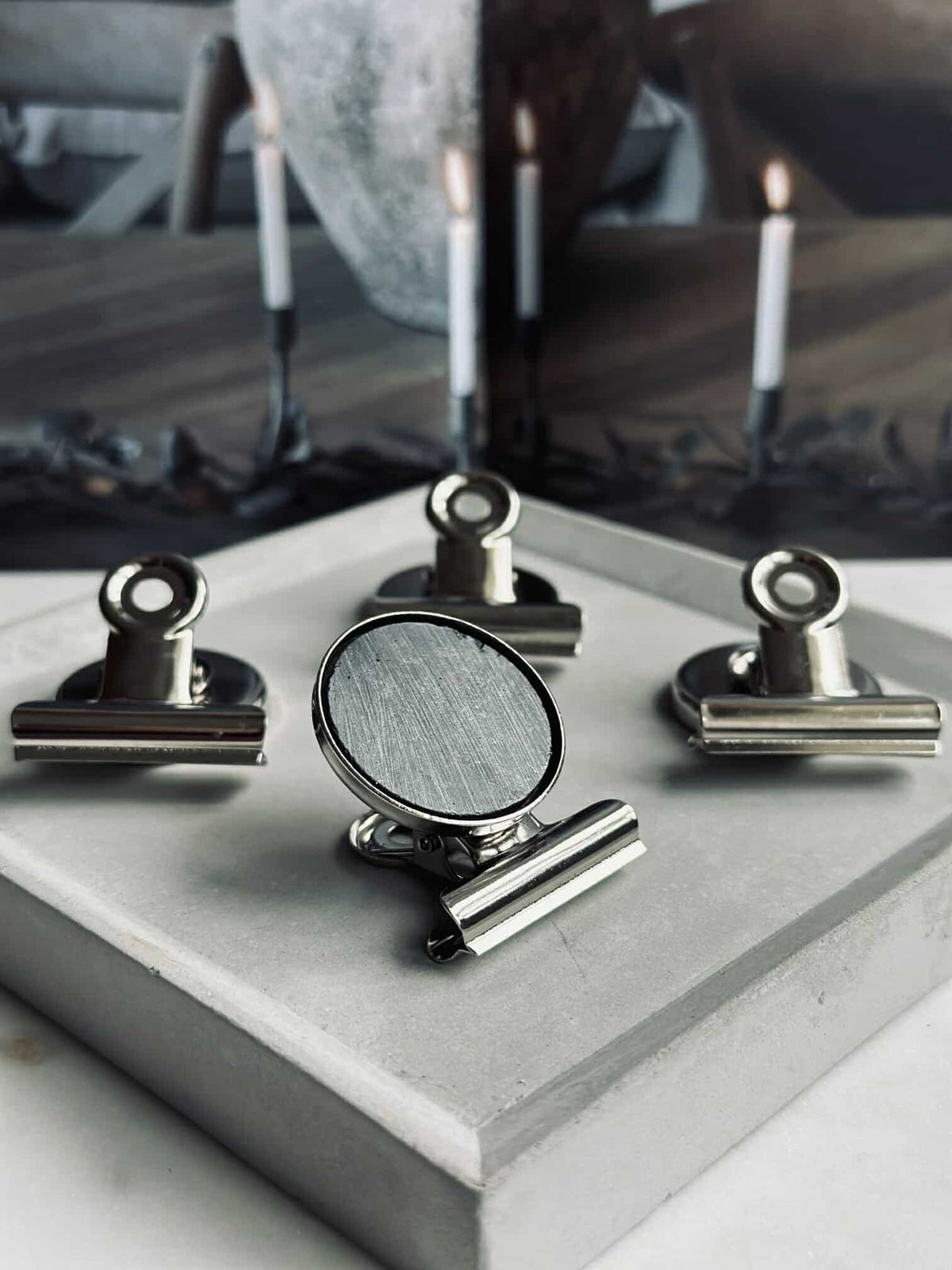 Aimants avec pinces - 4 pcs