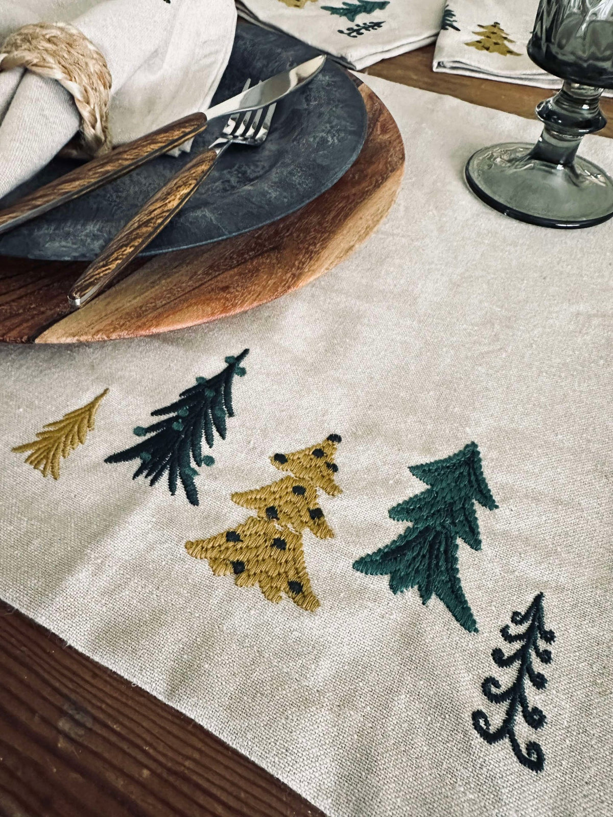 Sets de table Sapins 35x45 cm - 4 pcs.