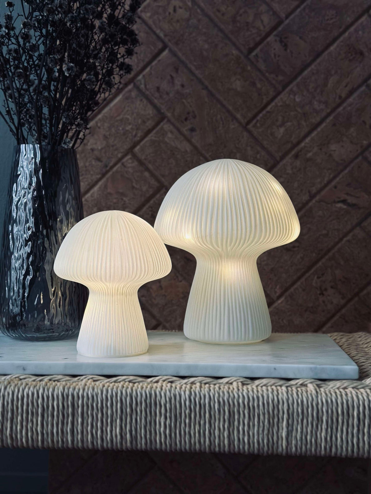 Mushroom Astrid - Blanc 20 cm