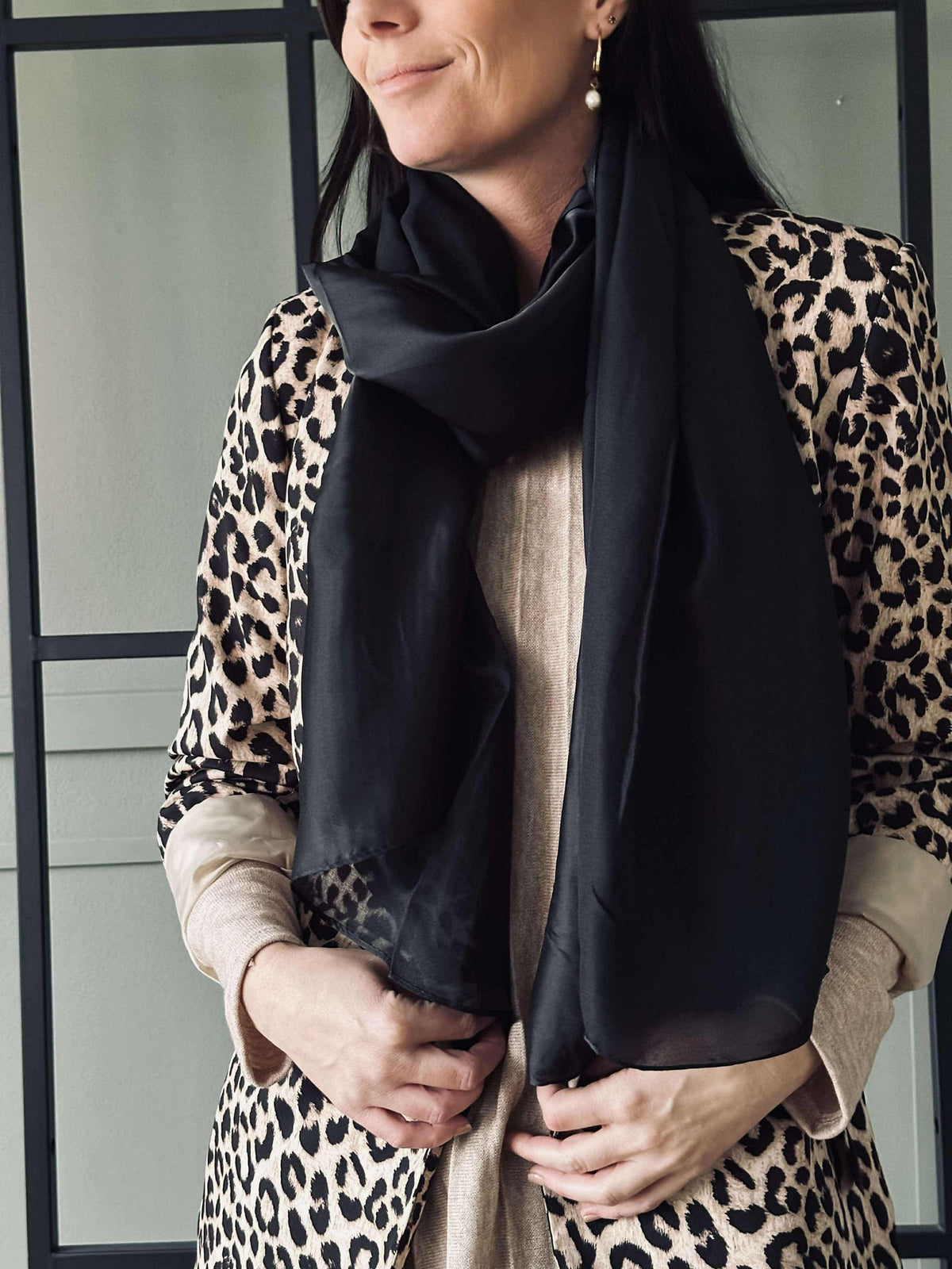 Foulard Silky Black