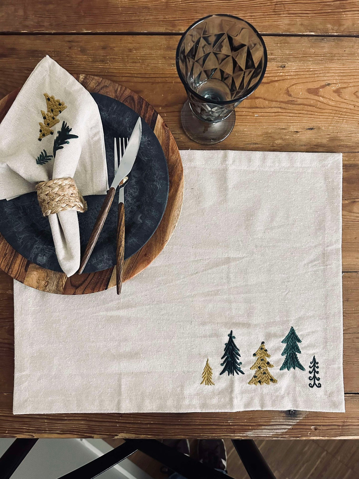 Sets de table Sapins 35x45 cm - 4 pcs.
