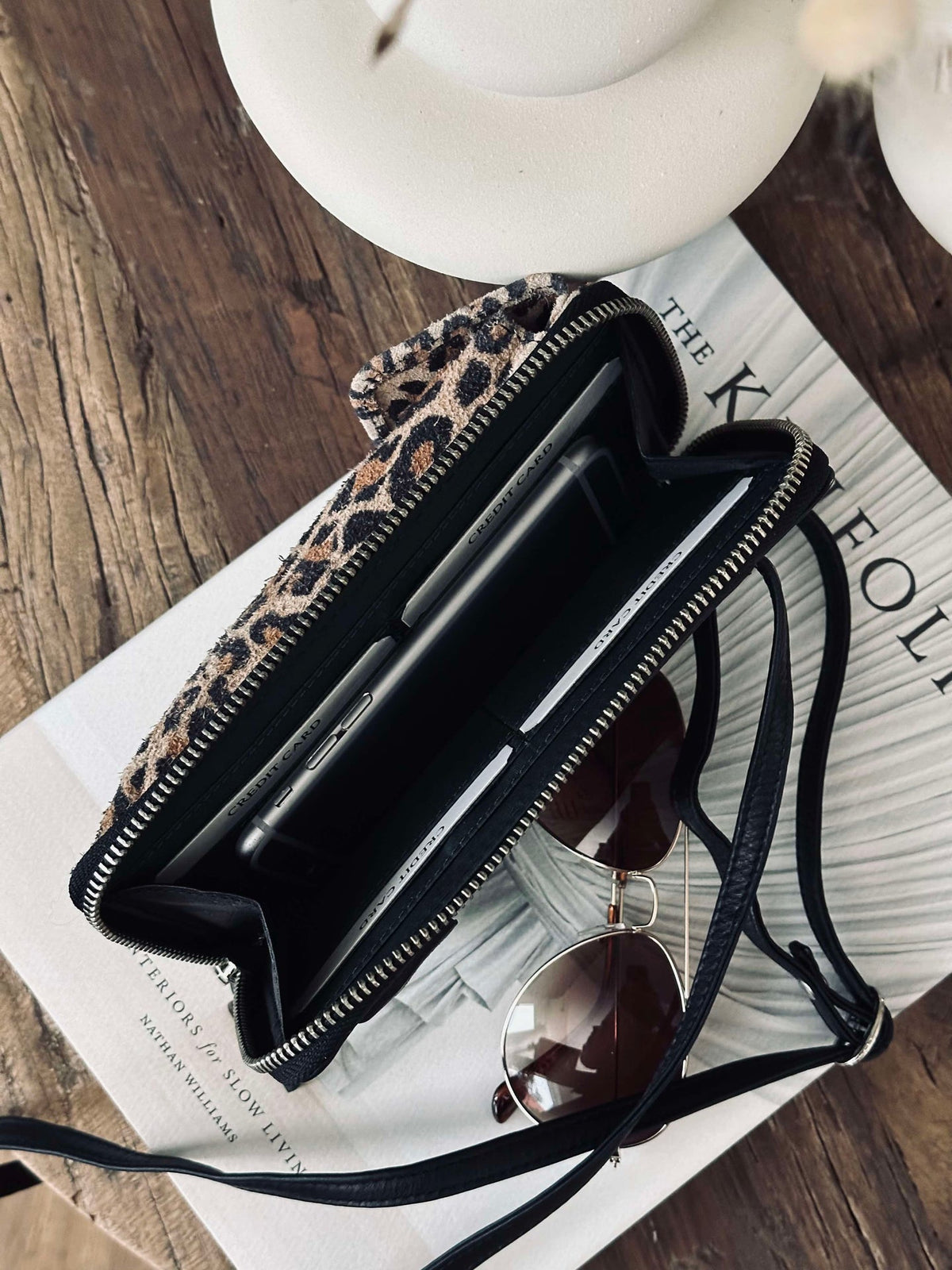 Petite pochette téléphone / crossover Daily Leopard - Small