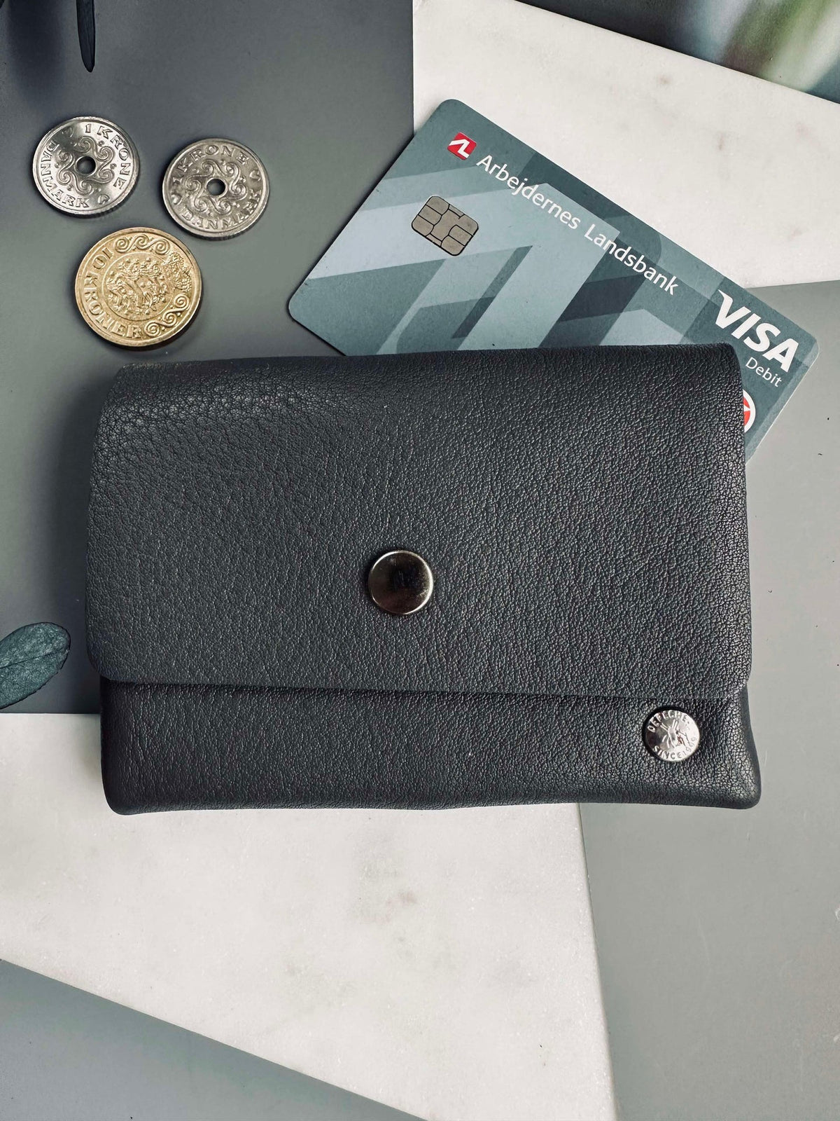 Porte-monnaie Aura small Grey