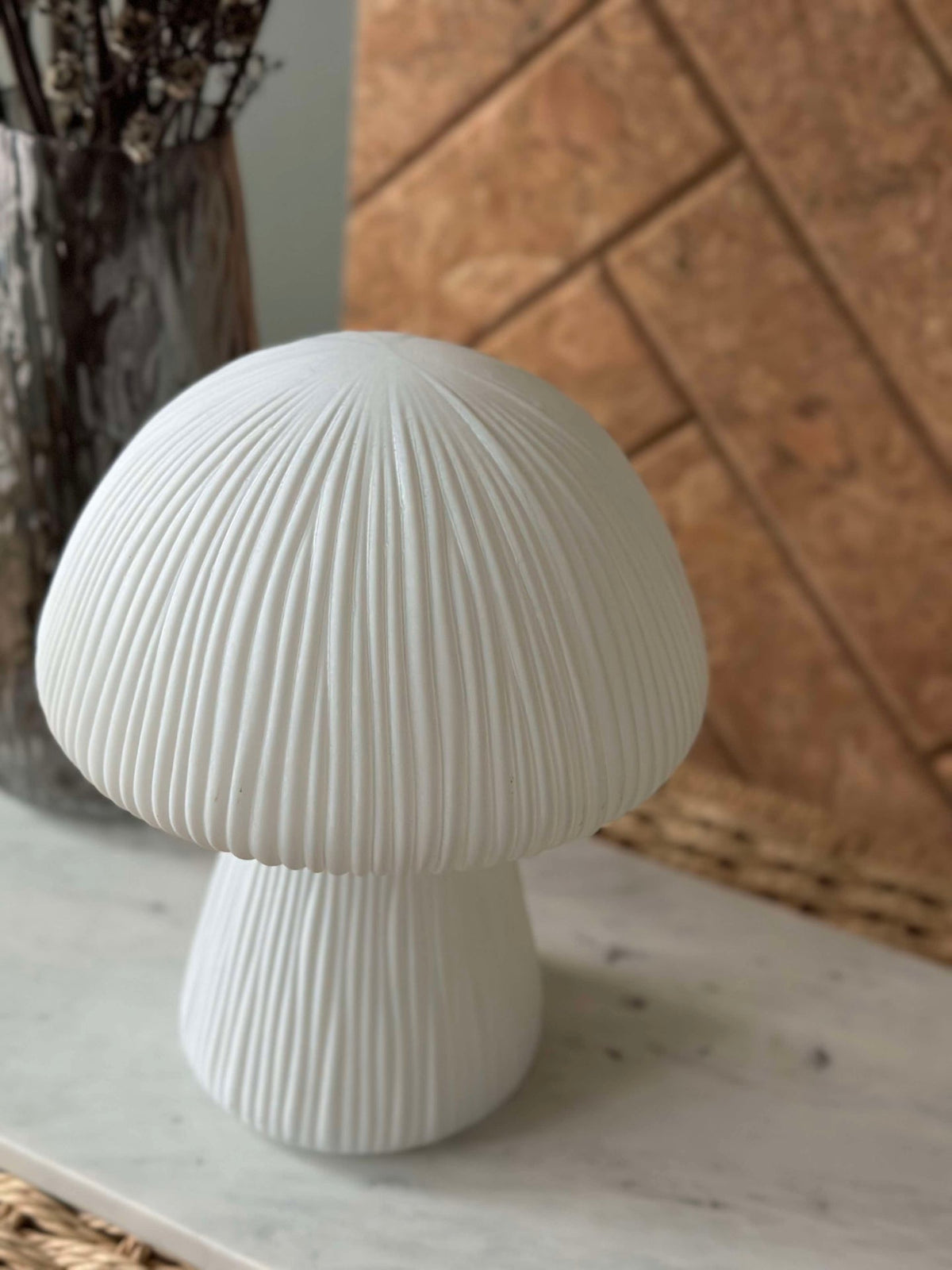 Mushroom Astrid - Blanc 20 cm