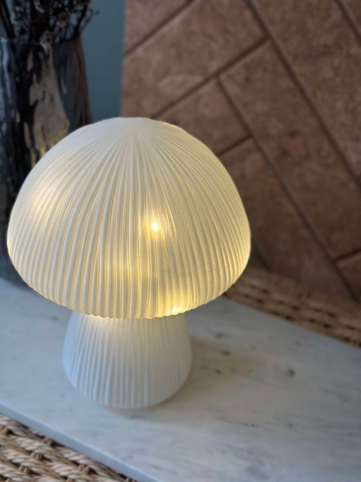 Mushroom Astrid - Blanc 20 cm