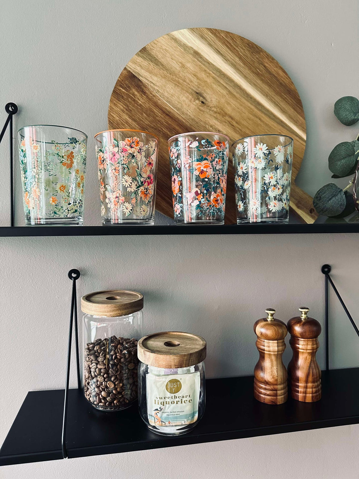 Verres à boire Flora - lot de 4 pièces