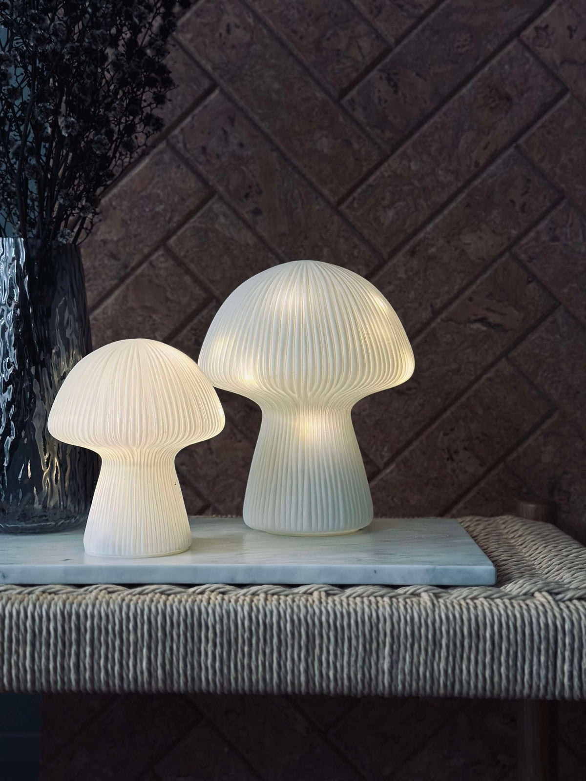 Mushroom Astrid - Blanc 20 cm