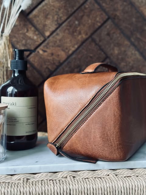 Trousse de toilette Halima Walnut - Small