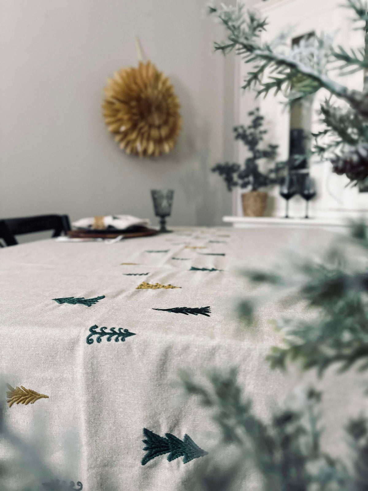 Nappe de Noël Coton - 140x270