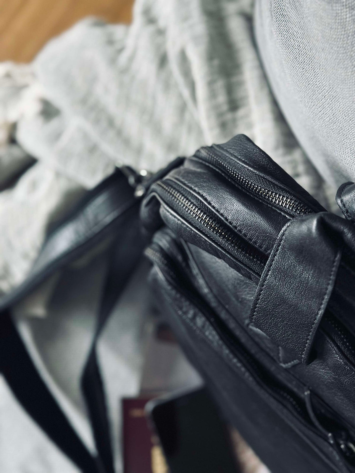 Sac de travail - Black Cow leather