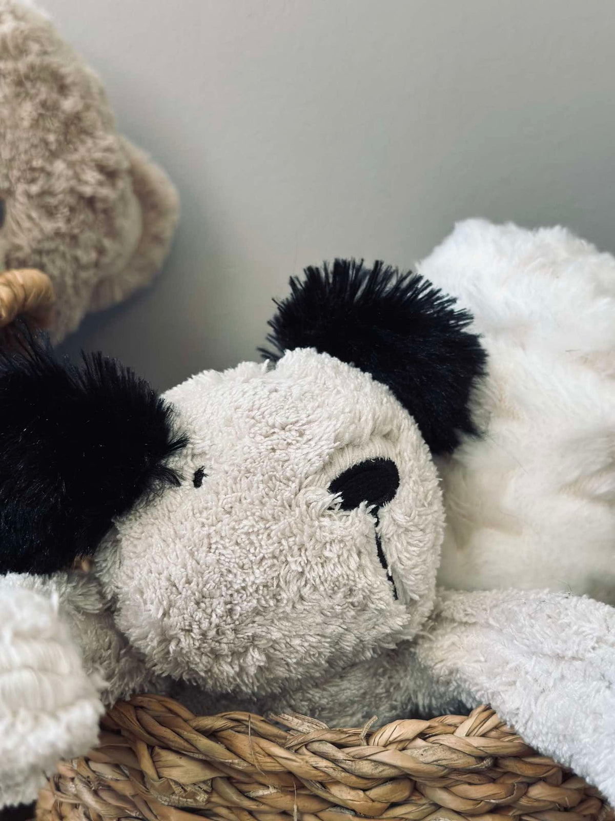 Couverture bébé avec chien en peluche