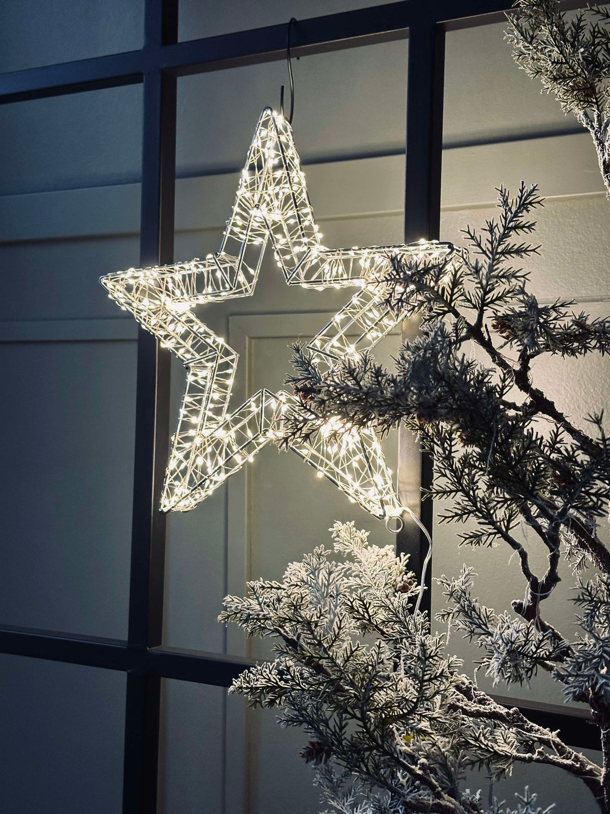 Étoile avec lumière LED - Homologuée pour intérieur et extérieur