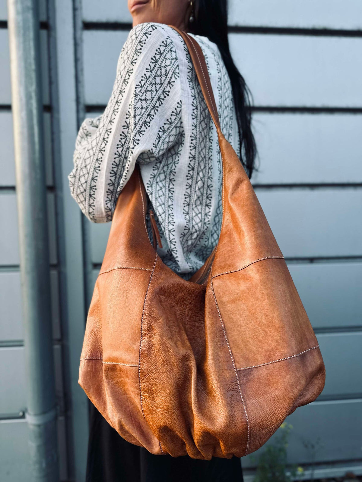 Sac bandoulière Big cognac