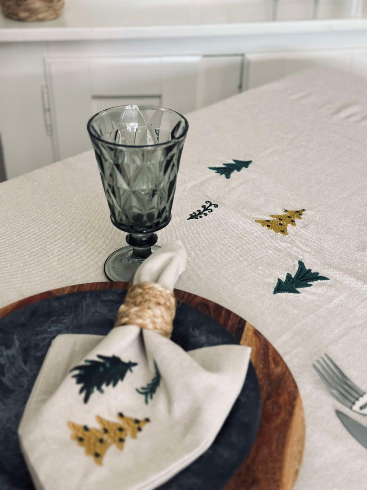Nappe de Noël Coton - 140x270