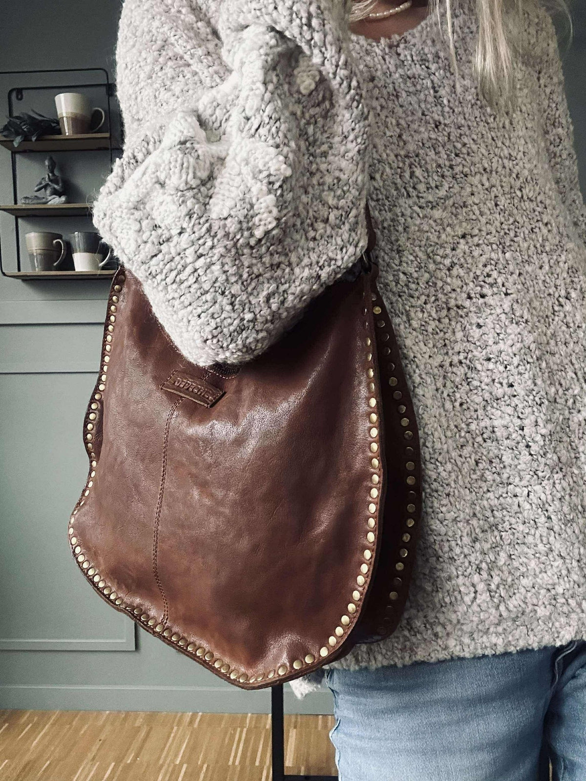 Sac bandoulière Celia Cognac