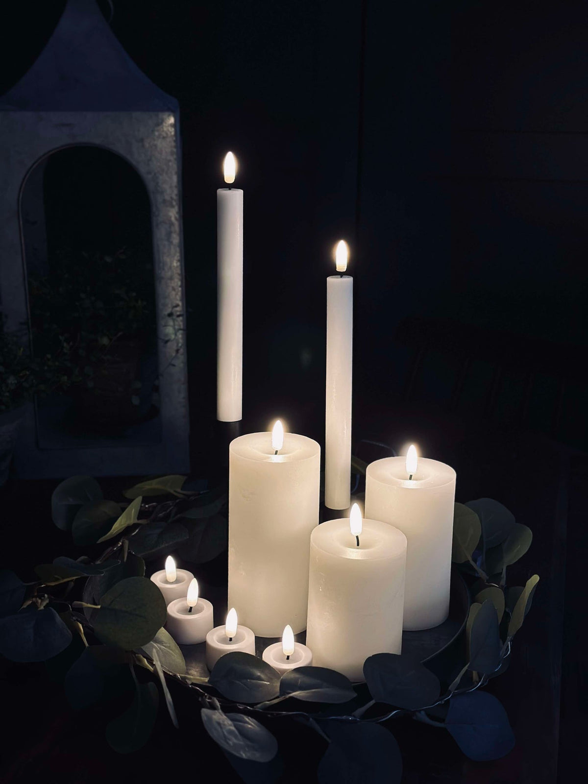 Lot de 9 bougies LED - télécommande incluse