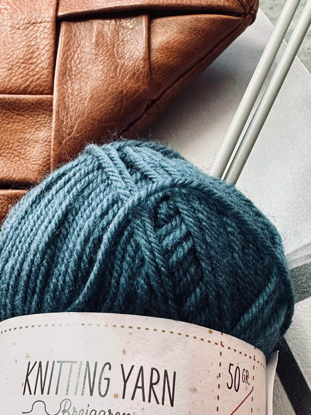 Fil Polyester 50 grammes - Bleu pétrole
