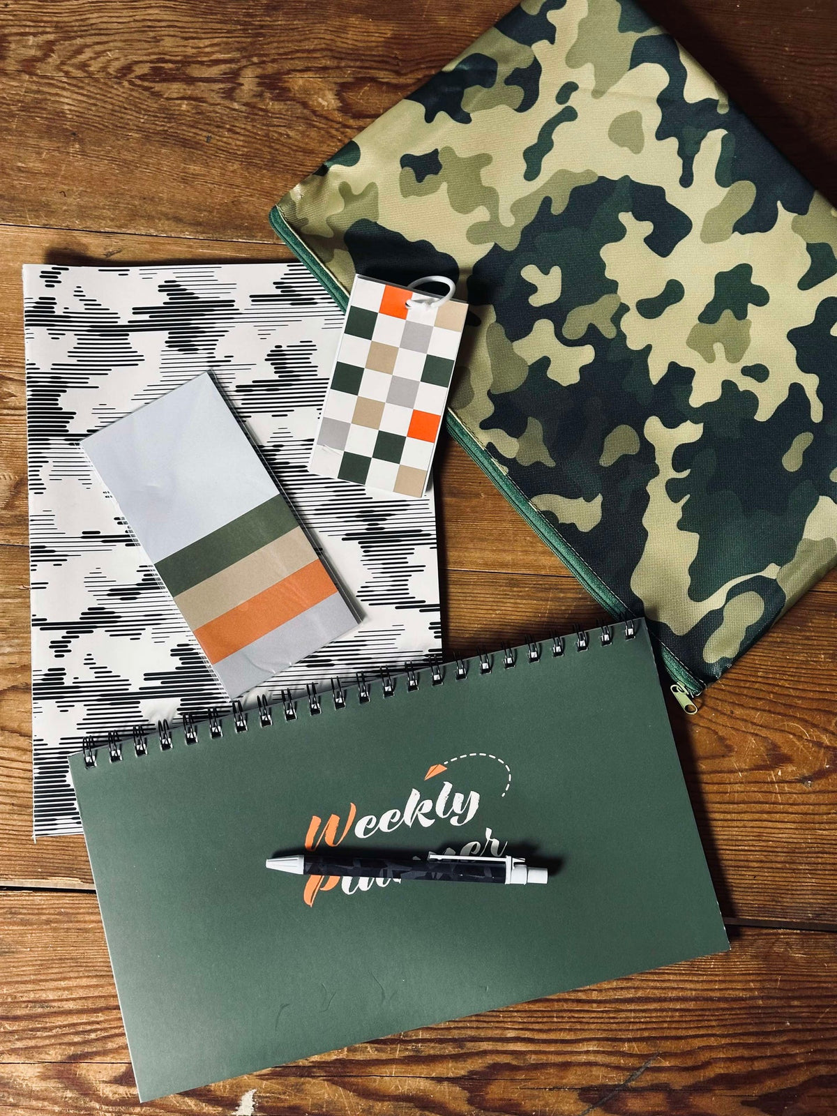 Set avec carnets et sac - Army