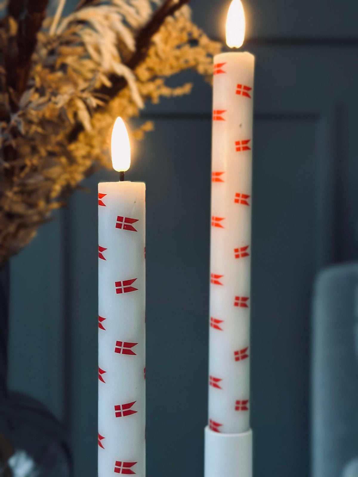 Bougies LED de table 2 pcs - Drapeau