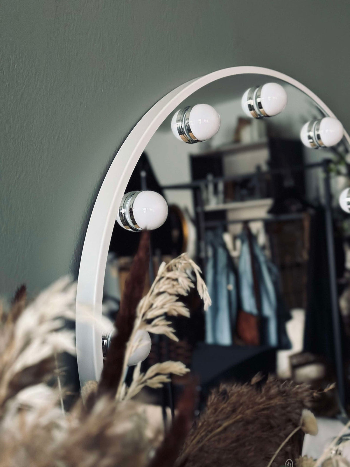 Miroir de maquillage Hollywood avec lumière - Diam. 50 cm