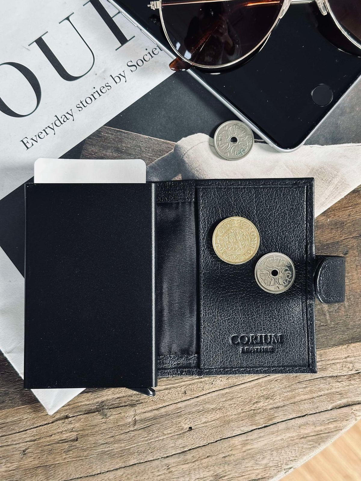 Porte-cartes noir