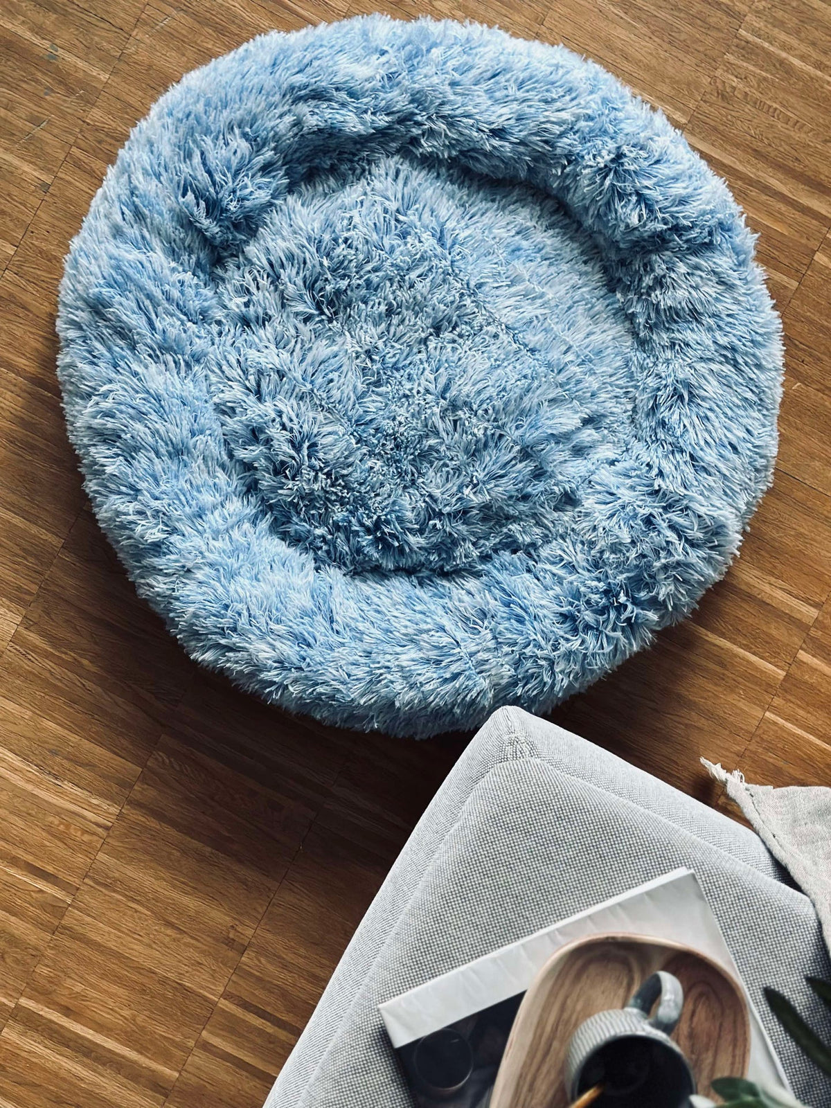 Panier pour chien Fluffy - Dia 60 cm Bleu