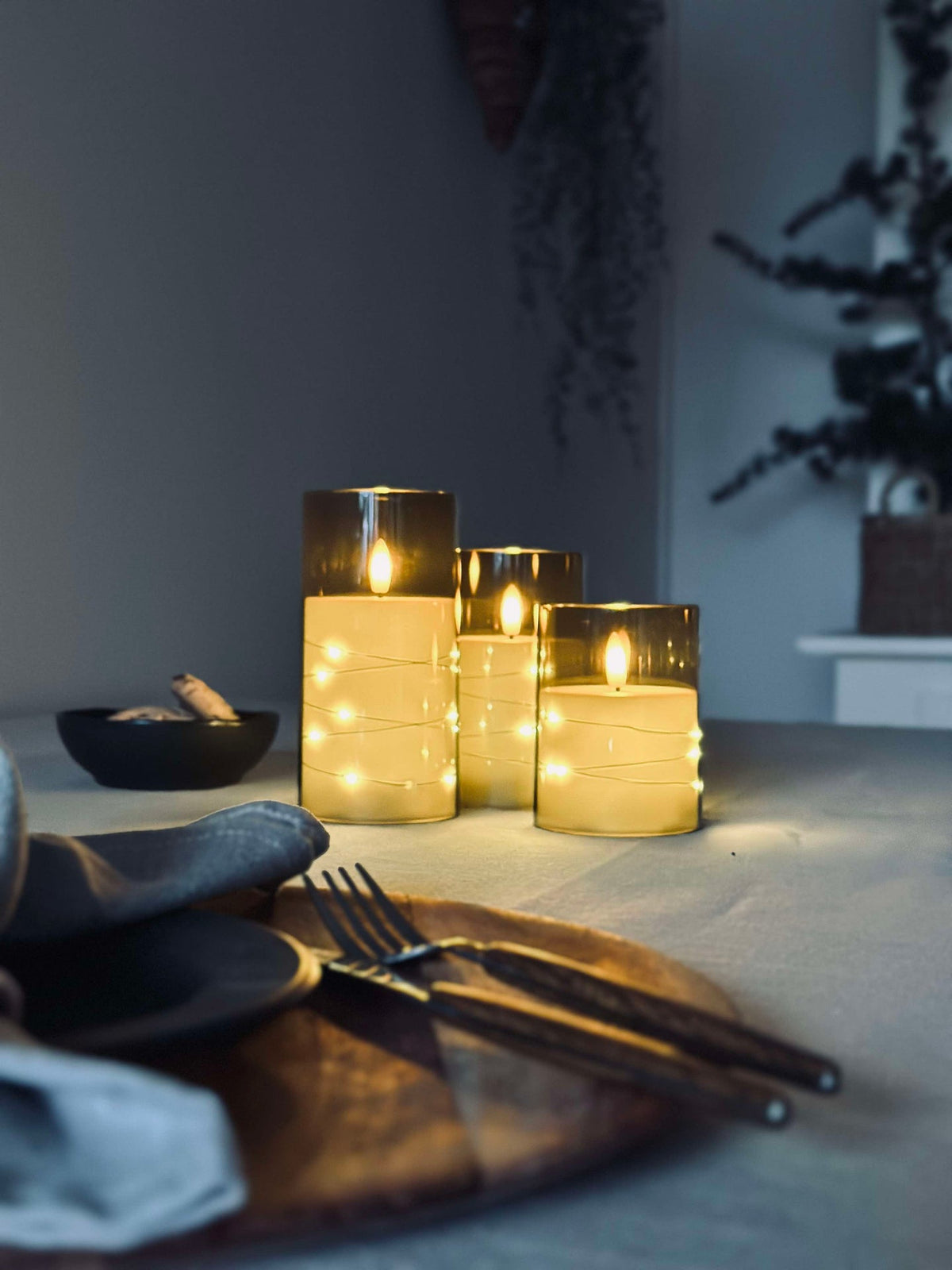 LED Lys ALMA 3 pièces avec télécommande