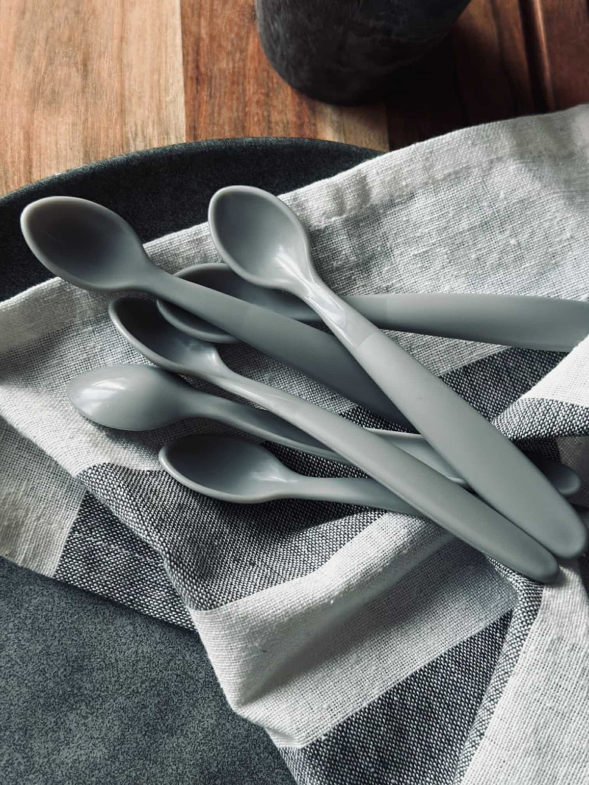 Cuillères pour bébé - Grey - 6 pcs.