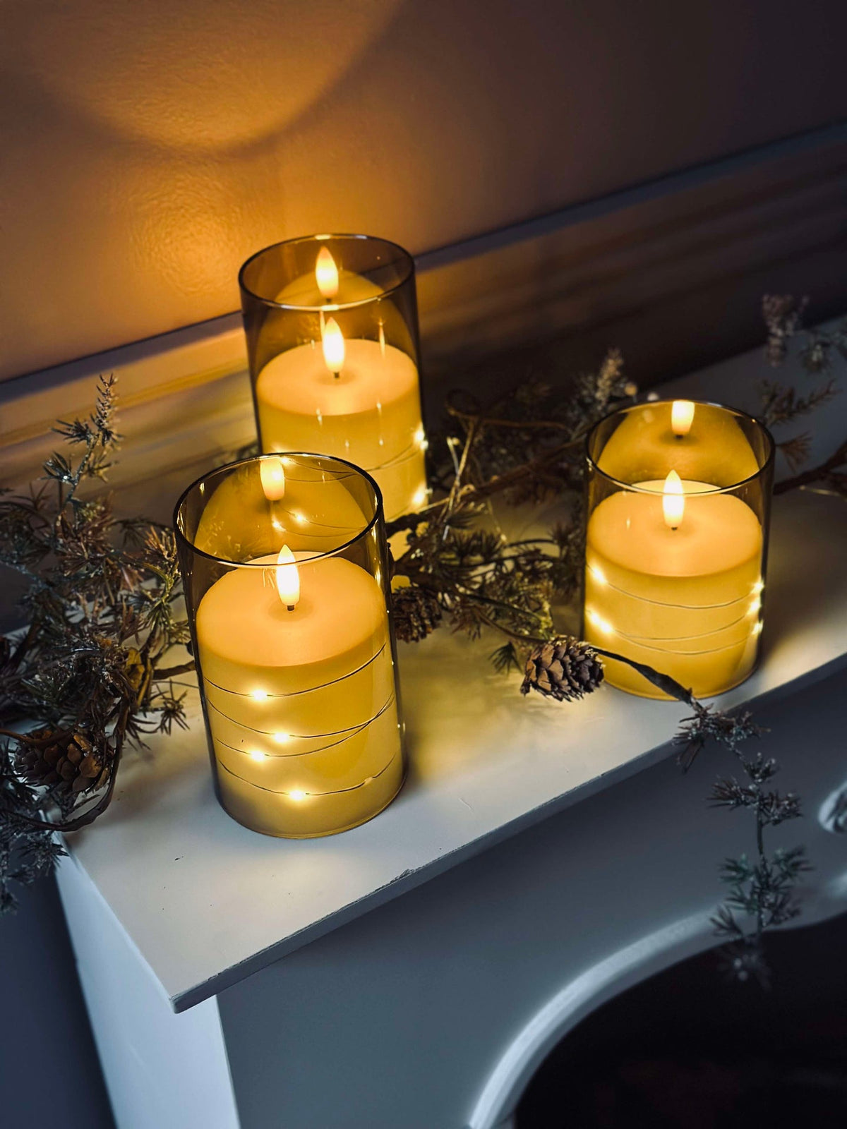 LED Lys ALMA 3 pièces avec télécommande
