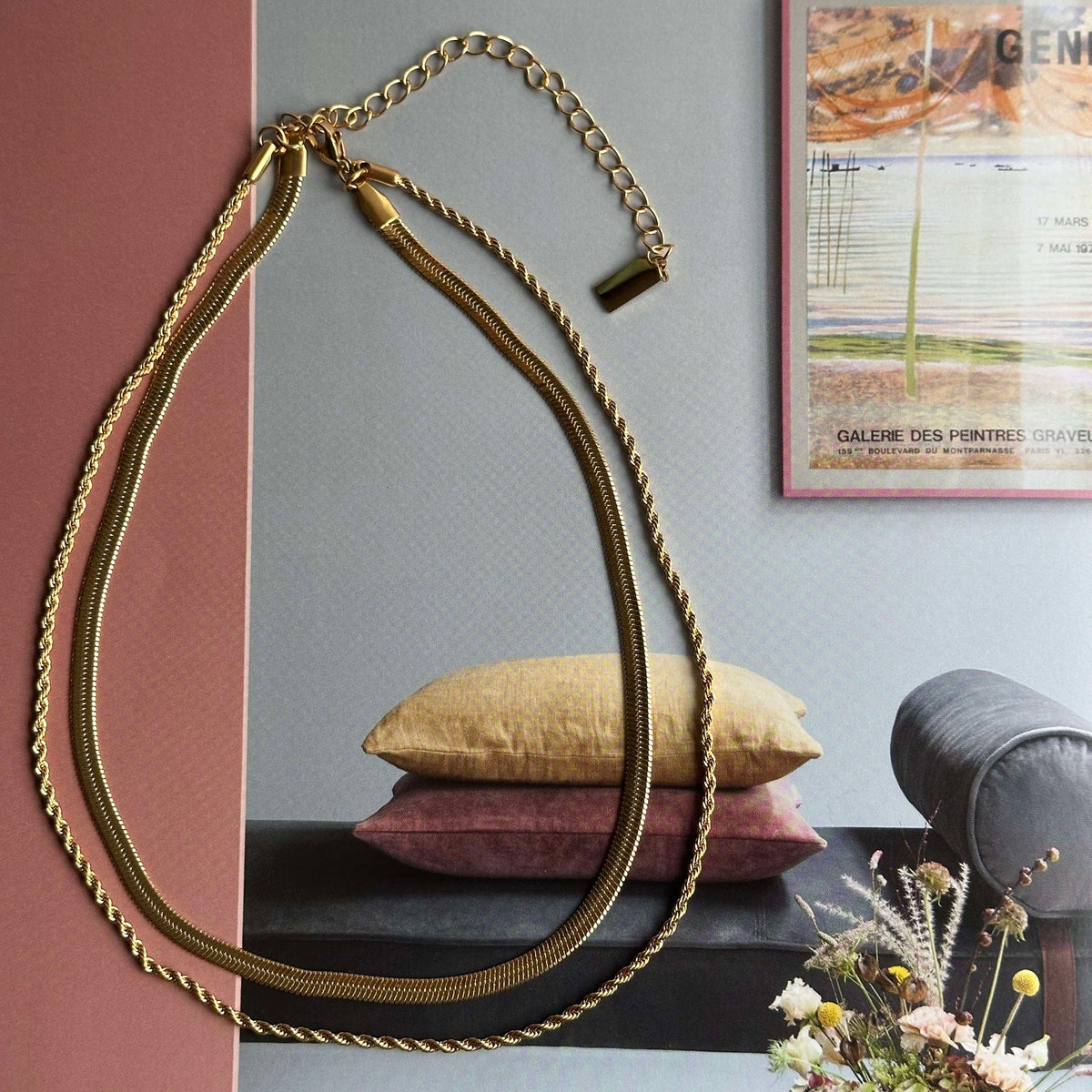 Collier Lykke plaqué or 18K