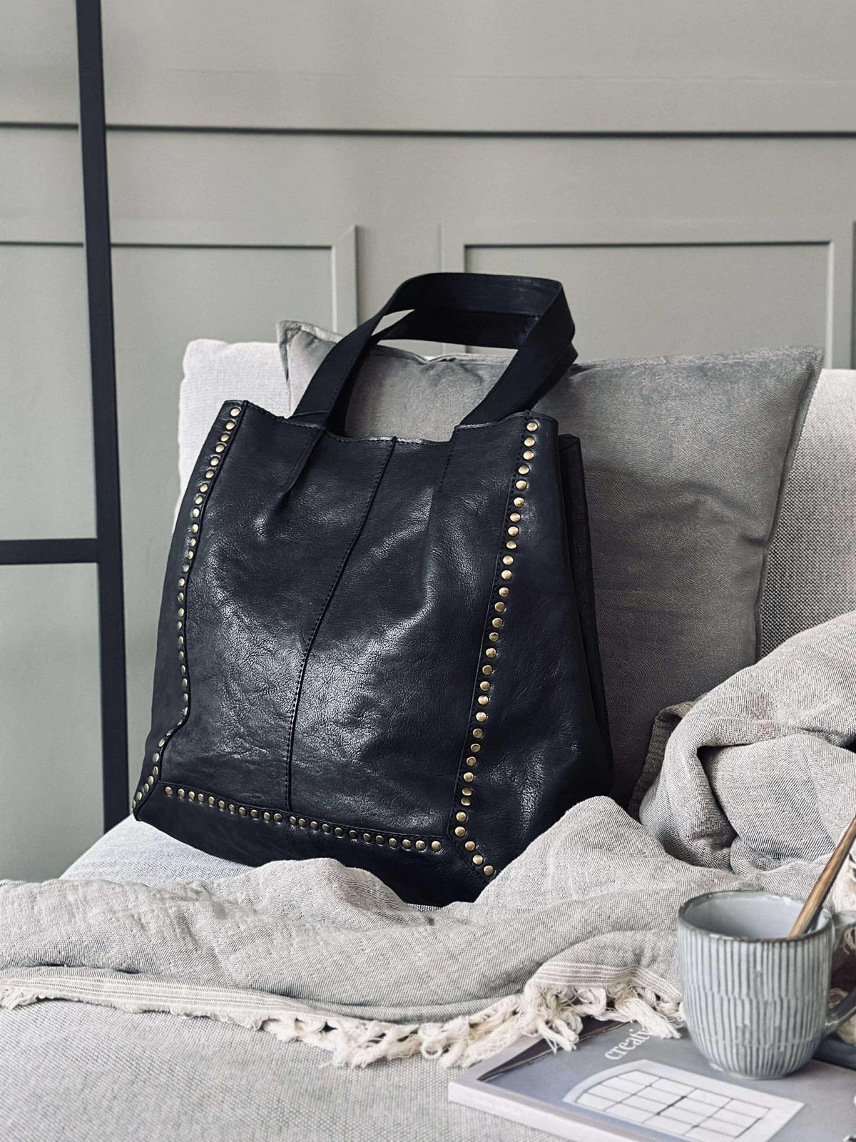 Shopper Raw Vintage black