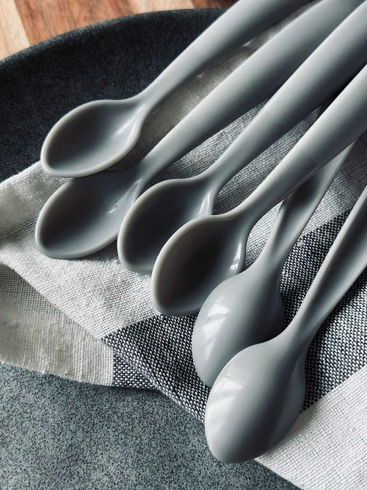 Cuillères pour bébé - Grey - 6 pcs.