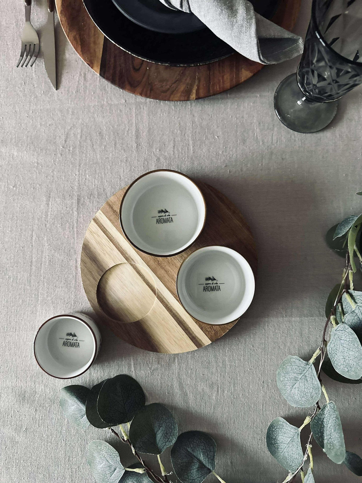 Ensemble de service Rond- 4 pièces