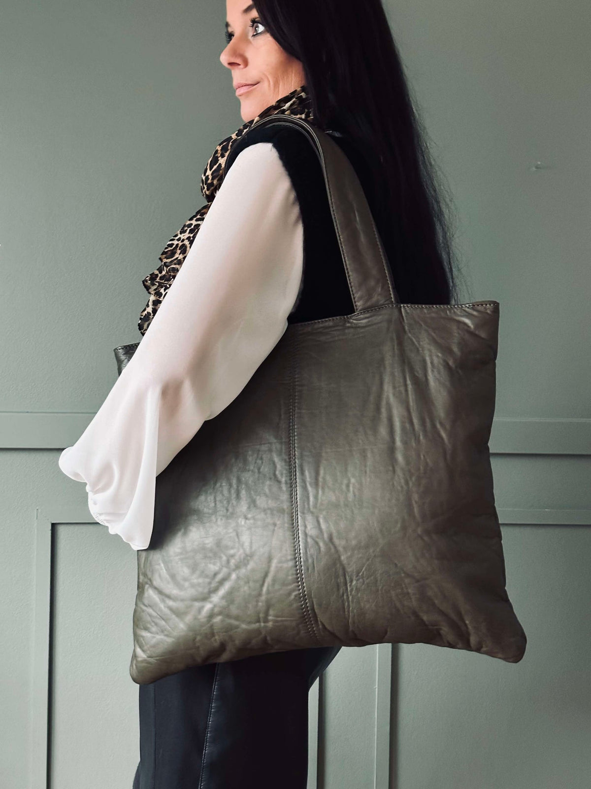 Shopper avec clutch MILLE - Army