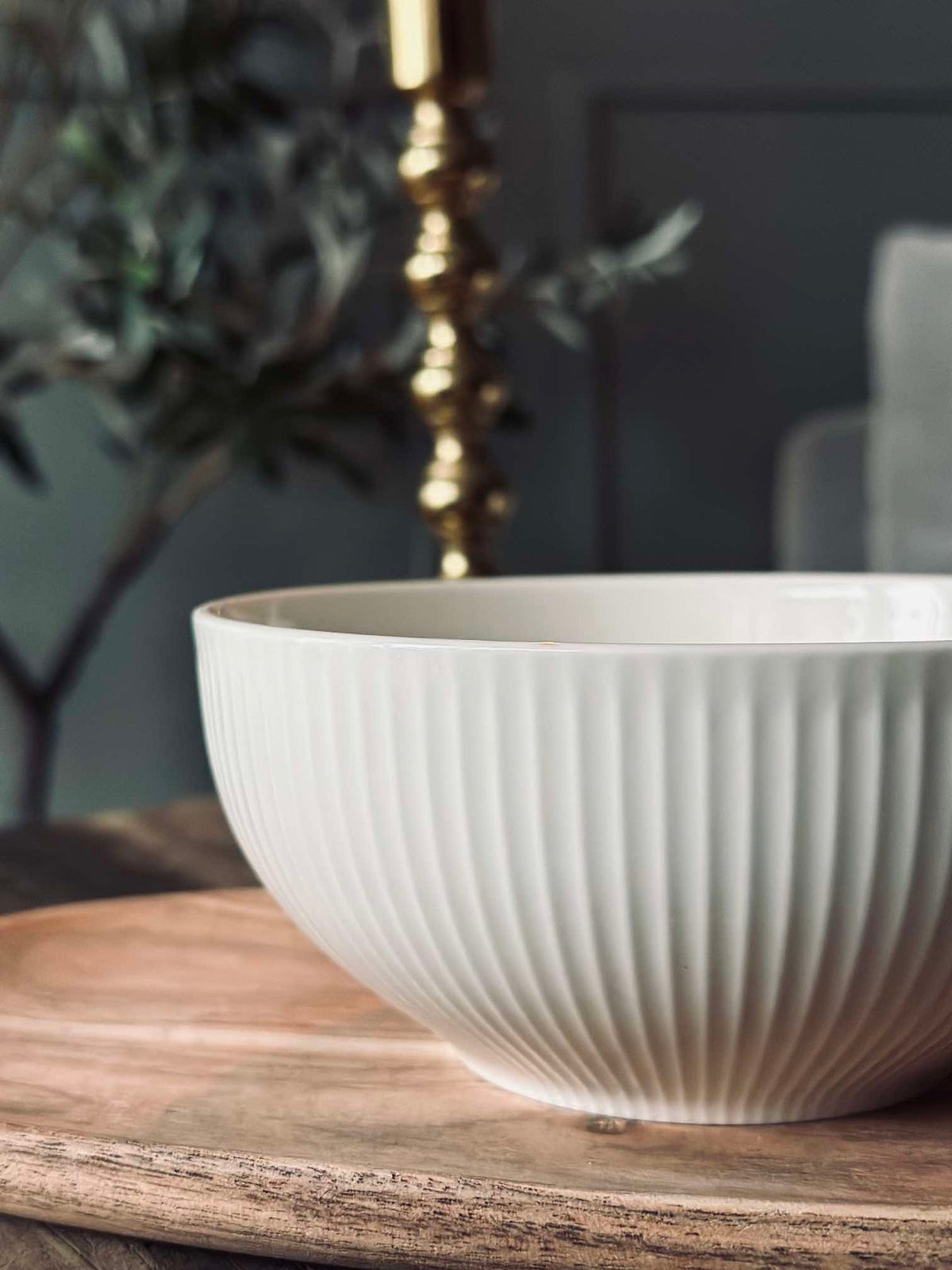 Bol Côtelé - Porcelaine