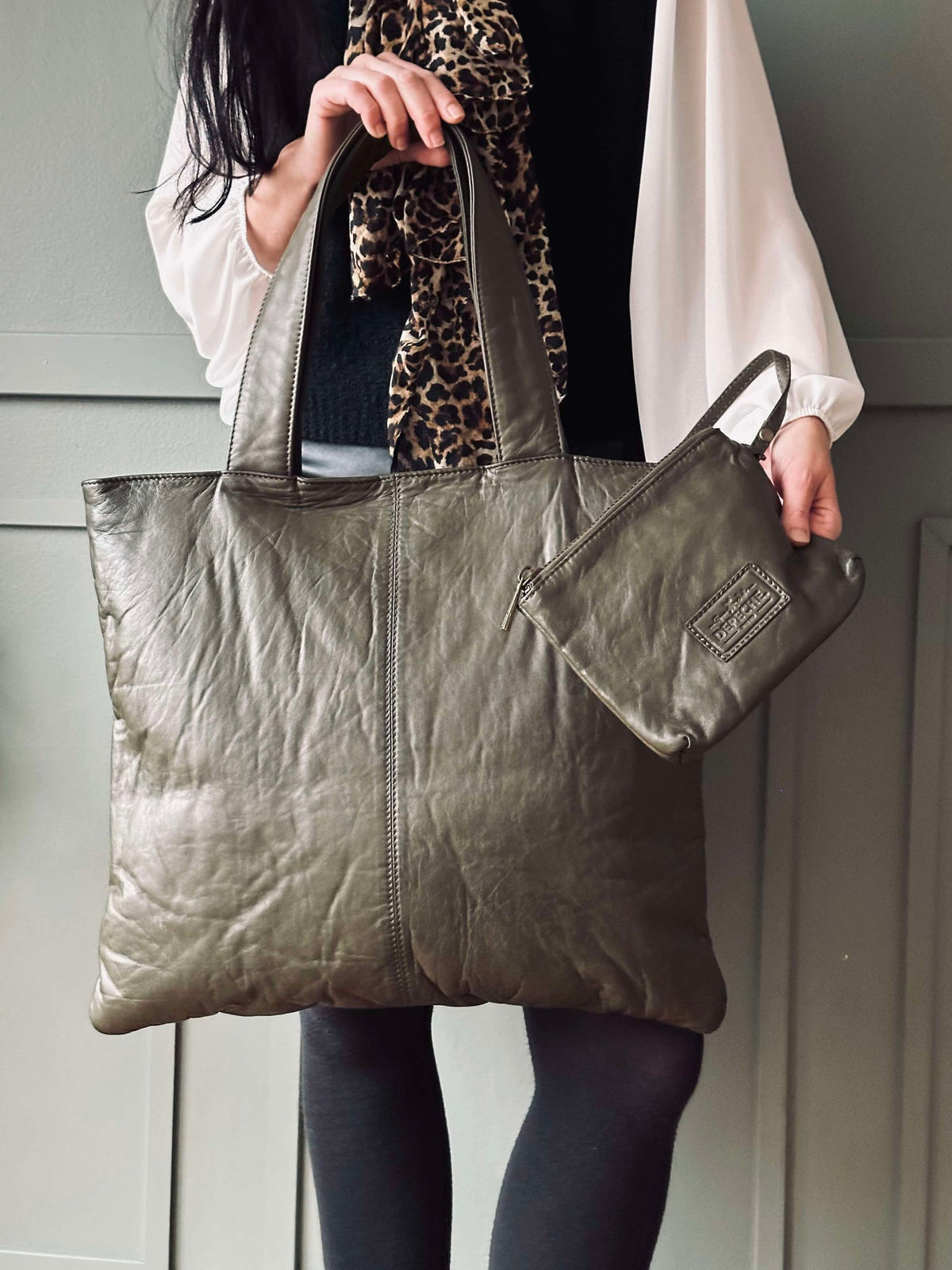 Shopper avec clutch MILLE - Army