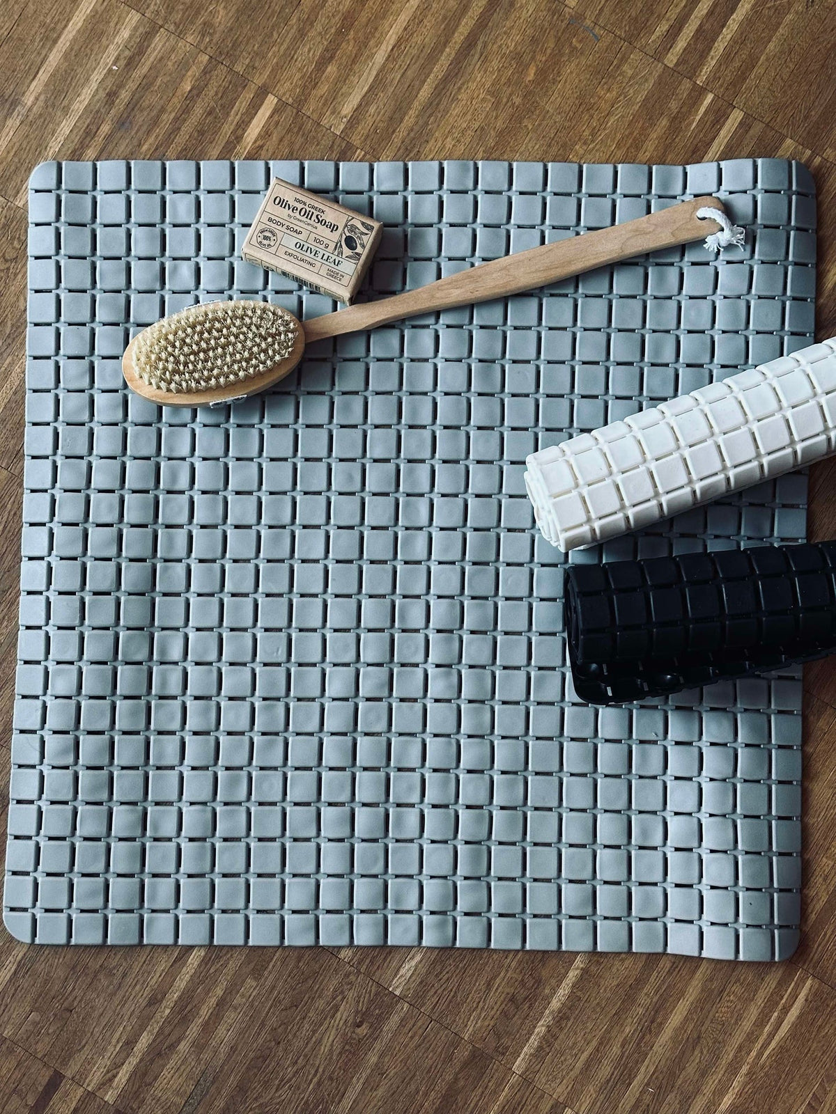 Tapis de bain à ventouses - Grey