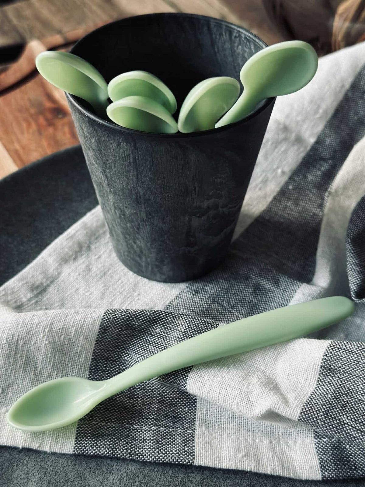 Cuillères pour bébé - Green - 6 pcs.