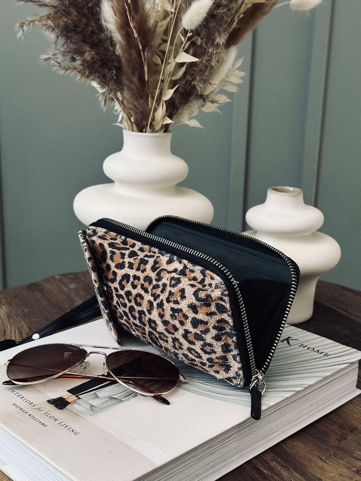 Petite pochette téléphone / crossover Daily Leopard - Small