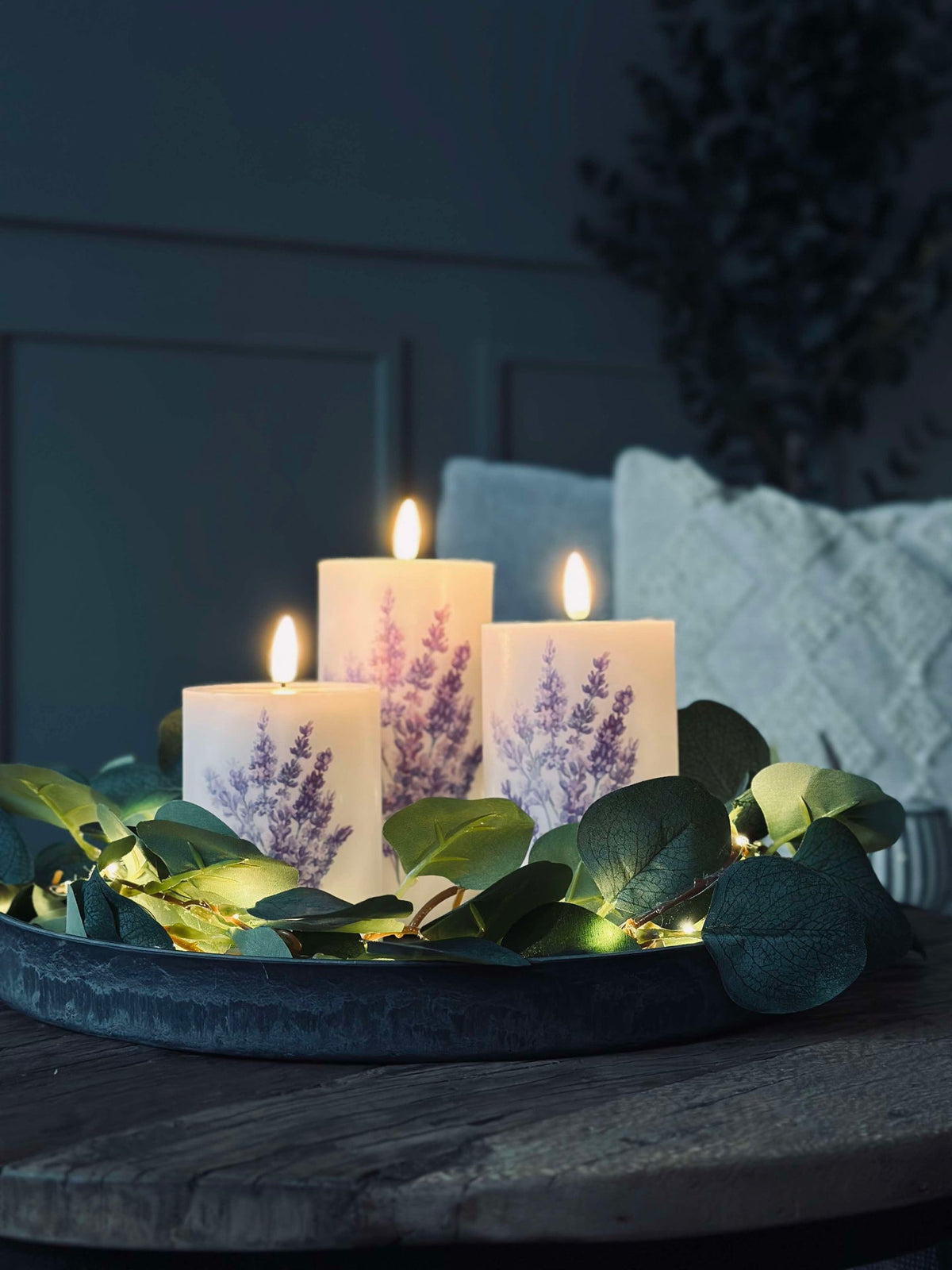 LED FLORA Lavande – Lot de 3 et télécommande