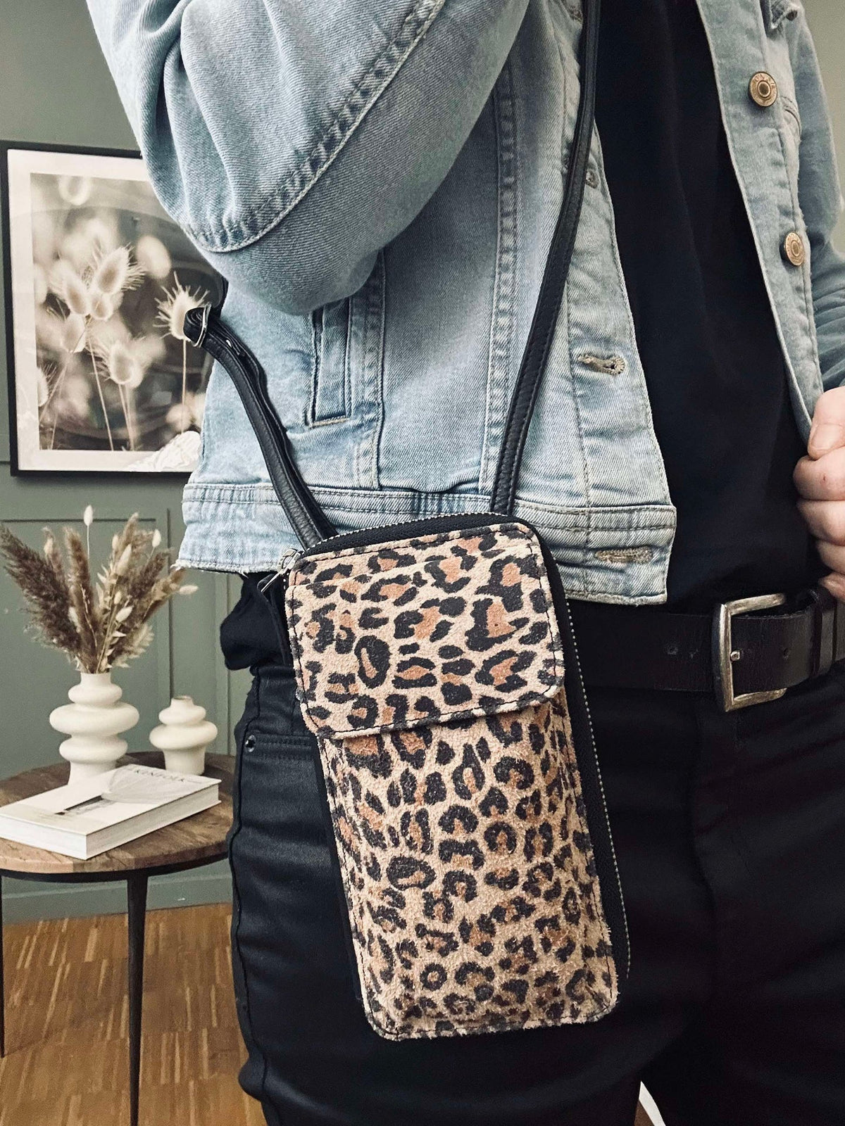 Petite pochette téléphone / crossover Daily Leopard - Small