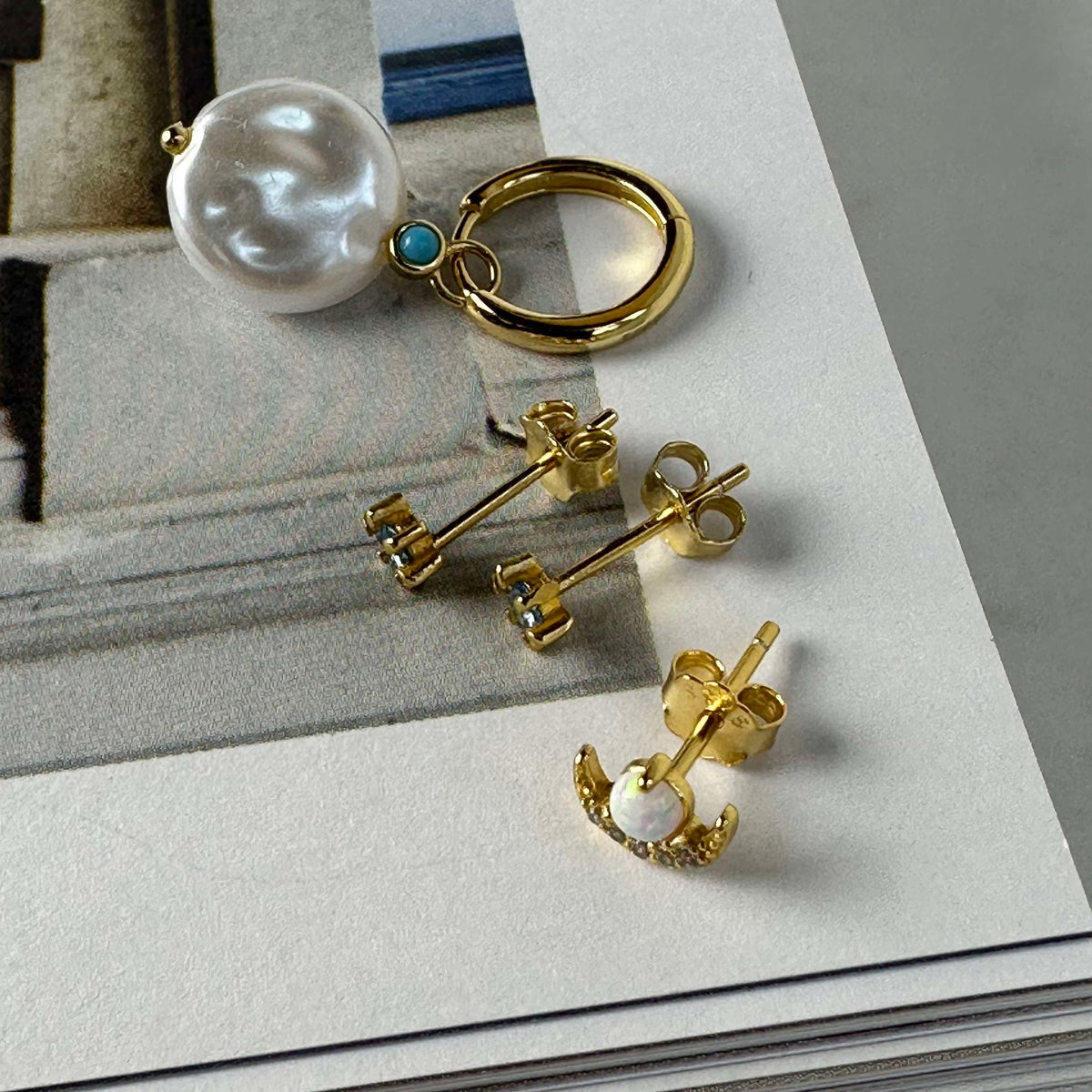 Box mix OLYMPIA avec 4 boucles d’oreilles - Argent sterling