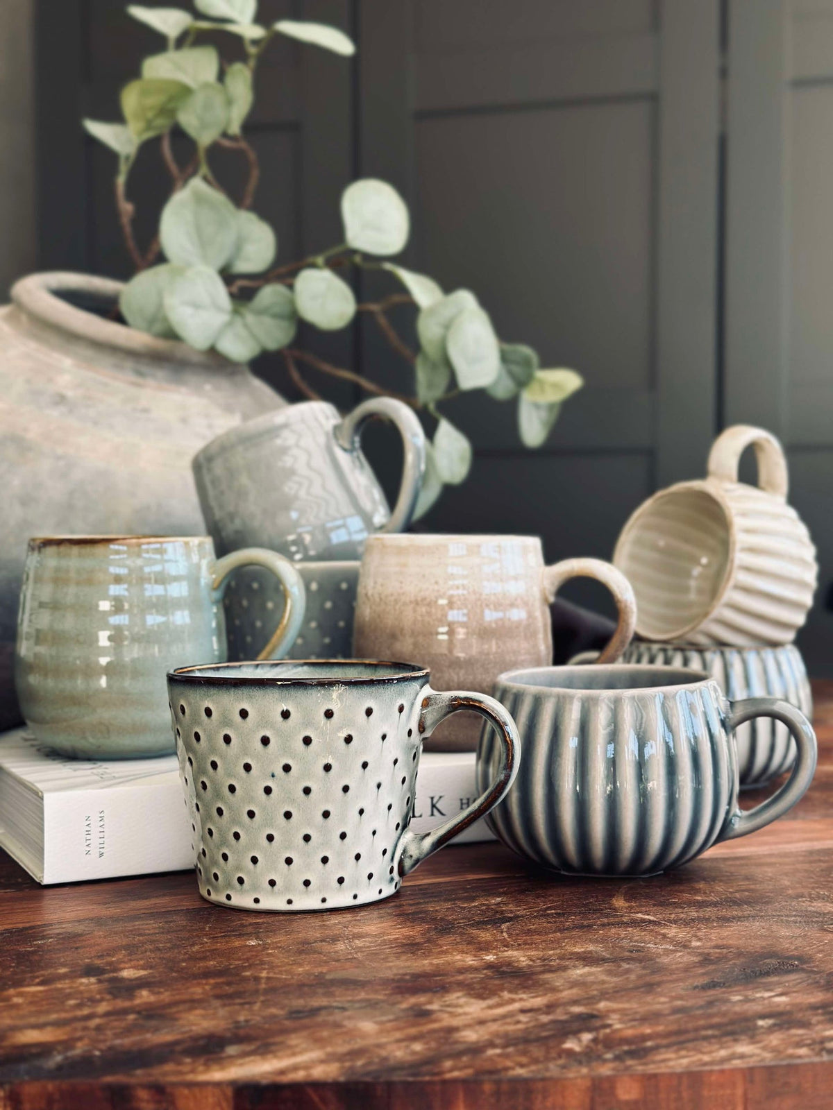 Tasse DORA Dots - Bleu-gris clair