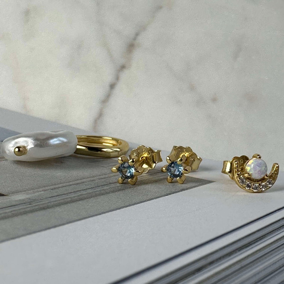 Box mix OLYMPIA avec 4 boucles d’oreilles - Argent sterling