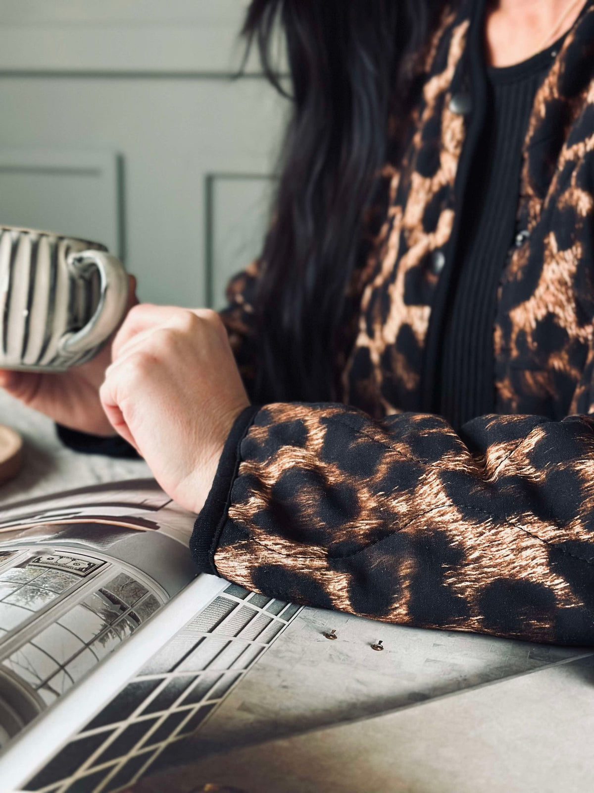 Veste Quilt Leopard